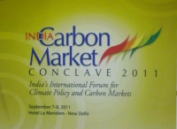 งานสัมมนา India Carbon Market Conclave 2011