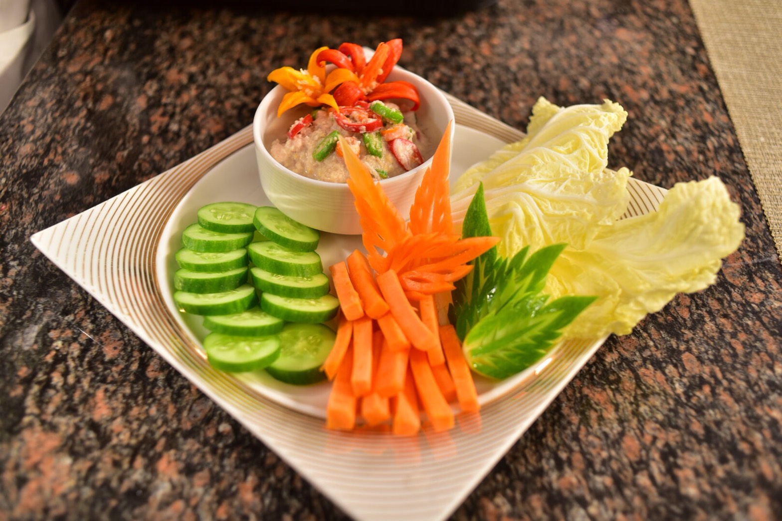 Plah Gung Prawn Salad with Lemongrass and Peppermint